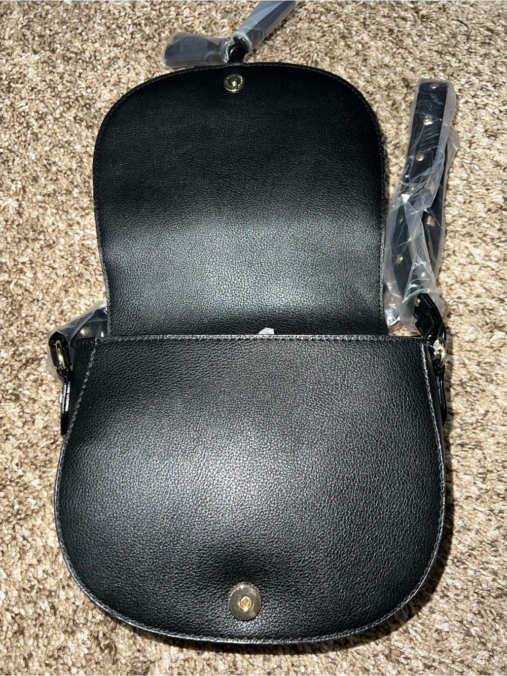 Victoria's Secret Black Stud-Trim Crossbody Bag - NWT - Picture 6 of 6